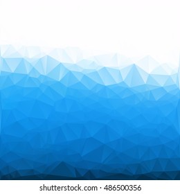 Blue Polygonal Mosaic Background, Creative Design Templates