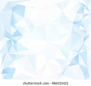 Blue Polygonal Mosaic Background, Creative Design Templates