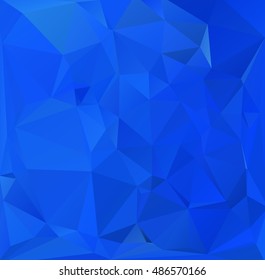 Blue Polygonal Mosaic Background, Creative Design Templates