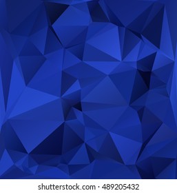 Blue Polygonal Mosaic Background, Creative Design Templates