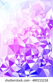 Blue Polygonal Mosaic Background, Creative Design Templates