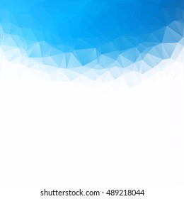 Blue Polygonal Mosaic Background, Creative Design Templates