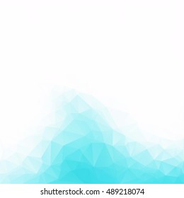 Blue Polygonal Mosaic Background, Creative Design Templates
