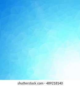 Blue Polygonal Mosaic Background, Creative Design Templates