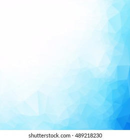 Blue Polygonal Mosaic Background, Creative Design Templates