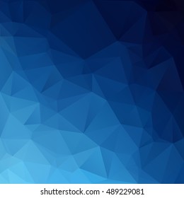 Blue Polygonal Mosaic Background, Creative Design Templates