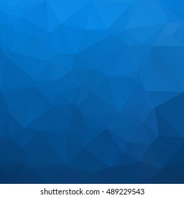 Blue Polygonal Mosaic Background, Creative Design Templates
