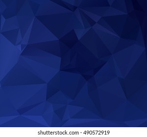 Blue Polygonal Mosaic Background, Creative Design Templates