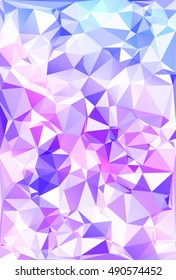 Blue Polygonal Mosaic Background, Creative Design Templates