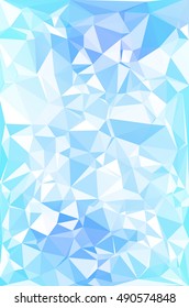 Blue Polygonal Mosaic Background, Creative Design Templates