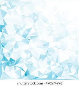 Blue Polygonal Mosaic Background, Creative Design Templates