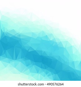 Blue Polygonal Mosaic Background, Creative Design Templates