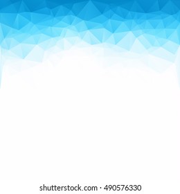 Blue Polygonal Mosaic Background, Creative Design Templates