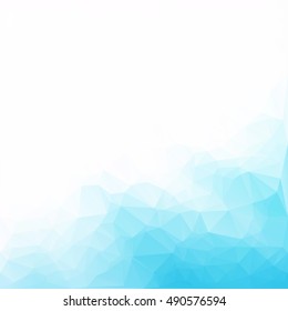 Blue Polygonal Mosaic Background, Creative Design Templates