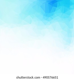 Blue Polygonal Mosaic Background, Creative Design Templates