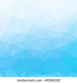 Blue Polygonal Mosaic Background, Creative Design Templates
