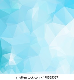 Blue Polygonal Mosaic Background, Creative Design Templates