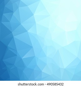 Blue Polygonal Mosaic Background, Creative Design Templates