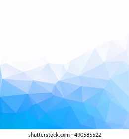 Blue Polygonal Mosaic Background, Creative Design Templates