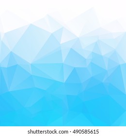 Blue Polygonal Mosaic Background, Creative Design Templates