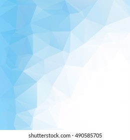 Blue Polygonal Mosaic Background, Creative Design Templates