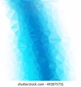 Blue Polygonal Mosaic Background, Creative Design Templates