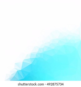 Blue Polygonal Mosaic Background, Creative Design Templates
