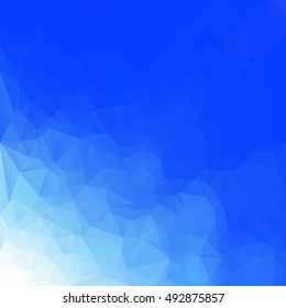 Blue Polygonal Mosaic Background, Creative Design Templates