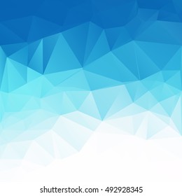 Blue Polygonal Mosaic Background, Creative Design Templates