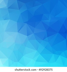 Blue Polygonal Mosaic Background, Creative Design Templates