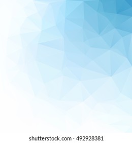 Blue Polygonal Mosaic Background, Creative Design Templates