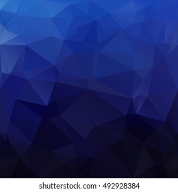 Blue Polygonal Mosaic Background, Creative Design Templates