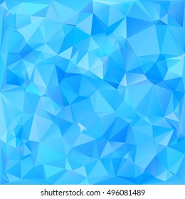 Blue Polygonal Mosaic Background, Creative Design Templates