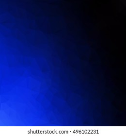 Blue Polygonal Mosaic Background, Creative Design Templates
