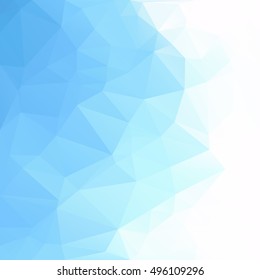 Blue Polygonal Mosaic Background, Creative Design Templates