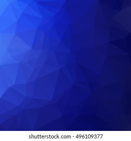 Blue Polygonal Mosaic Background, Creative Design Templates