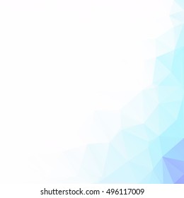 Blue Polygonal Mosaic Background, Creative Design Templates