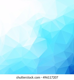 Blue Polygonal Mosaic Background, Creative Design Templates