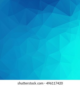 Blue Polygonal Mosaic Background, Creative Design Templates