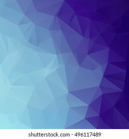 Blue Polygonal Mosaic Background, Creative Design Templates