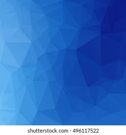 Blue Polygonal Mosaic Background, Creative Design Templates