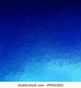Blue Polygonal Mosaic Background, Creative Design Templates