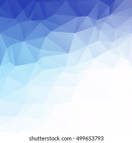 Blue Polygonal Mosaic Background, Creative Design Templates