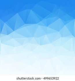 Blue Polygonal Mosaic Background, Creative Design Templates