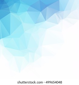 Blue Polygonal Mosaic Background, Creative Design Templates