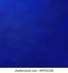 Blue Polygonal Mosaic Background, Creative Design Templates