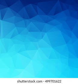 Blue Polygonal Mosaic Background, Creative Design Templates