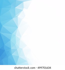 Blue Polygonal Mosaic Background, Creative Design Templates