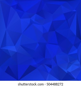 Blue Polygonal Mosaic Background, Creative Design Templates