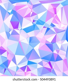 Blue Polygonal Mosaic Background, Creative Design Templates